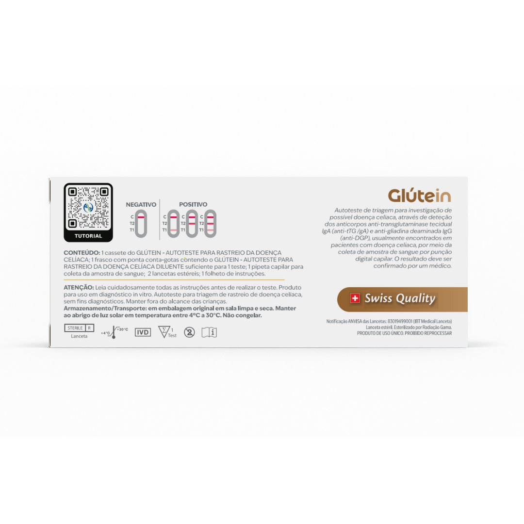 glútein autoteste de doença celíaca